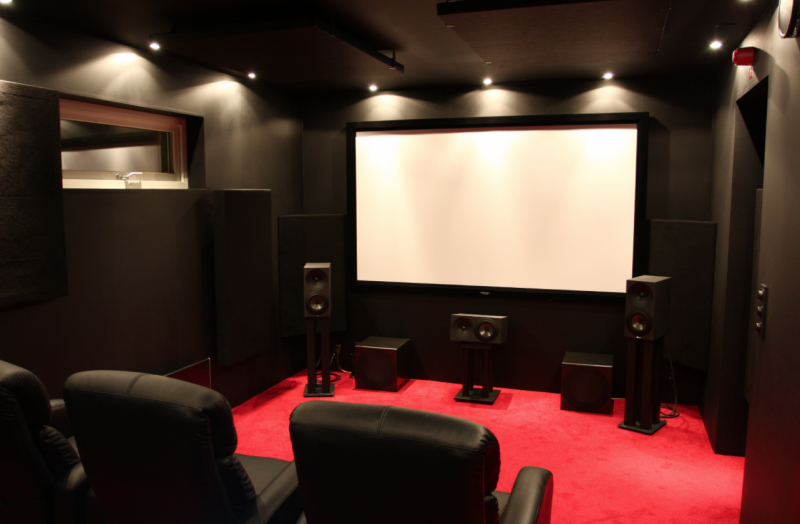 Christian, Stockholm - Home Theater with acoustic panels ...